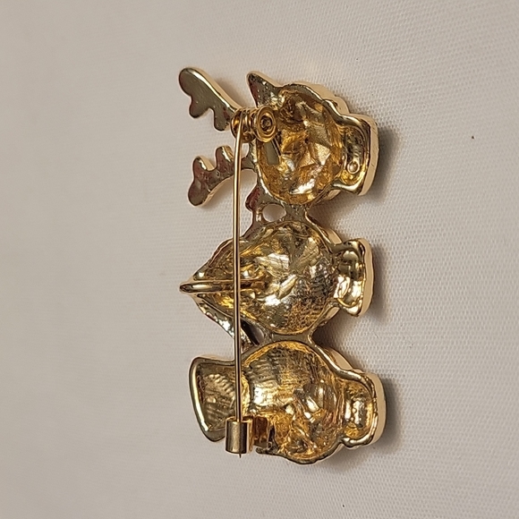 Christmas Cats Brooch - Picture 4 of 5